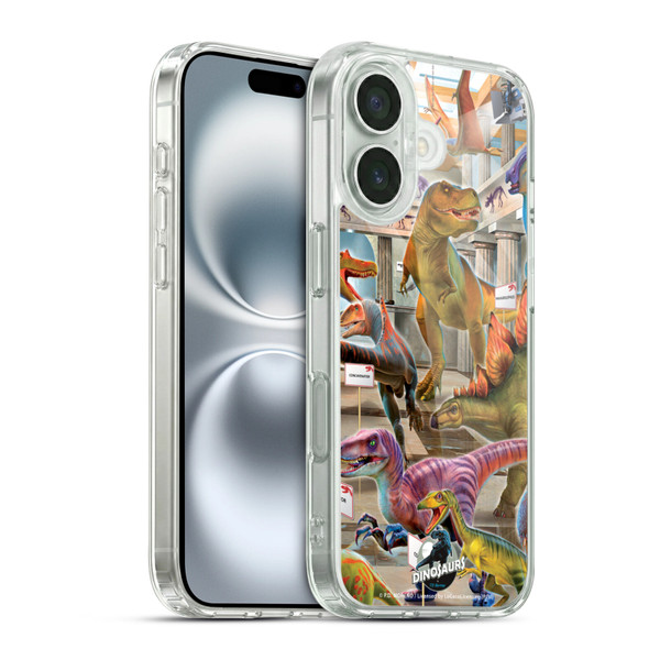 P.D. Moreno Dinosaur Scene Museum Soft Gel Case for Apple iPhone 16 & MagSafe