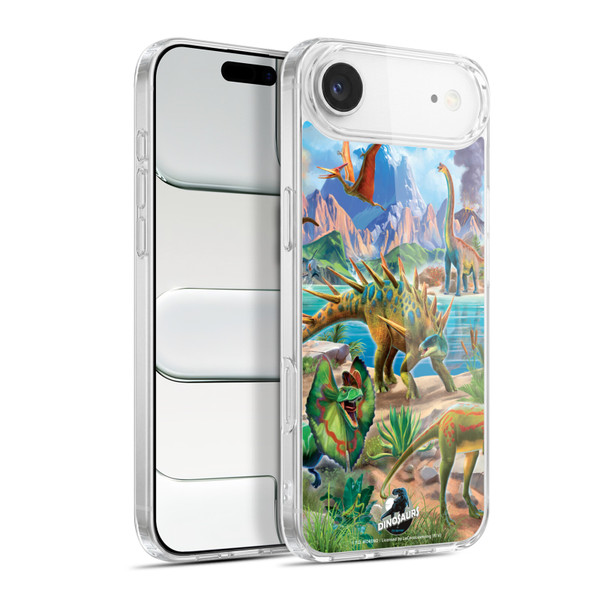P.D. Moreno Dinosaur Scene Predator And Prey Soft Gel Case for Apple iPhone 17 Air