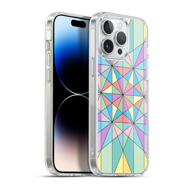 PLdesign Geometric Colourful Pastel Soft Gel Case for Apple iPhone 13 Pro Max & MagSafe