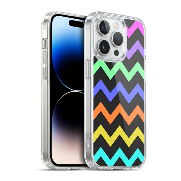 PLdesign Geometric Zigzag Soft Gel Case for Apple iPhone 13 Pro & MagSafe