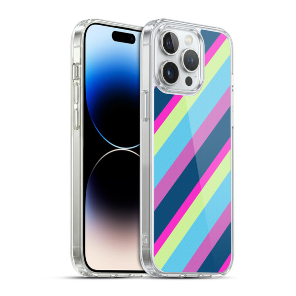PLdesign Geometric Lines Soft Gel Case for Apple iPhone 14 Pro Max & MagSafe