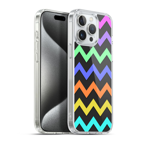 PLdesign Geometric Zigzag Soft Gel Case for Apple iPhone 15 Pro Max & MagSafe