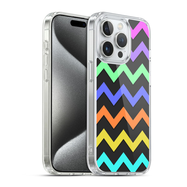 PLdesign Geometric Zigzag Soft Gel Case for Apple iPhone 15 Pro & MagSafe