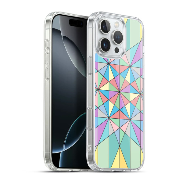 PLdesign Geometric Colourful Pastel Soft Gel Case for Apple iPhone 16 Pro Max & MagSafe