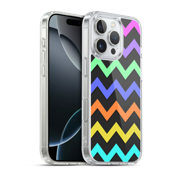 PLdesign Geometric Zigzag Soft Gel Case for Apple iPhone 16 Pro & MagSafe