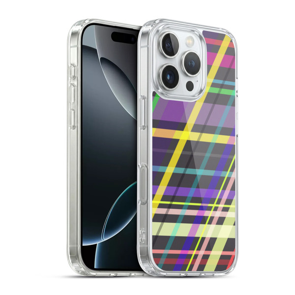 PLdesign Geometric Crossing Lines Soft Gel Case for Apple iPhone 16 Pro & MagSafe
