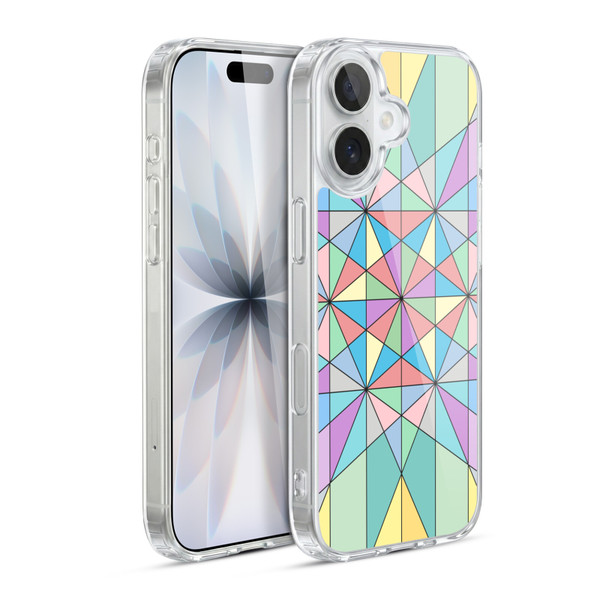 PLdesign Geometric Colourful Pastel Soft Gel Case for Apple iPhone 17