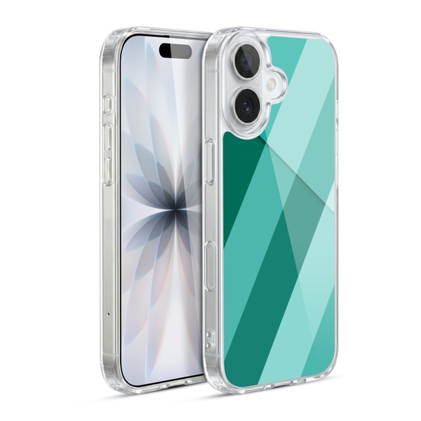 PLdesign Geometric Cyan Modern Soft Gel Case for Apple iPhone 17