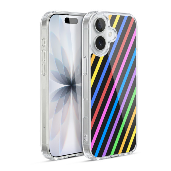 PLdesign Geometric Stripes Soft Gel Case for Apple iPhone 17