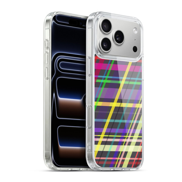 PLdesign Geometric Crossing Lines Soft Gel Case for Apple iPhone 17 Pro Max