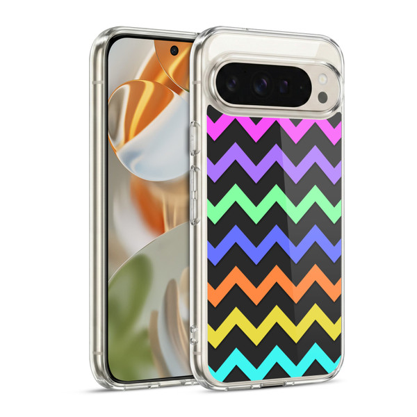 PLdesign Geometric Zigzag Soft Gel Case for Google Pixel 9 / Pixel 9 Pro
