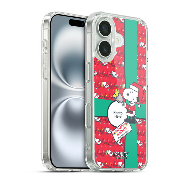 Custom Customised Personalised Peanuts Christmas Gift Soft Gel Case for Apple iPhone 16 & MagSafe
