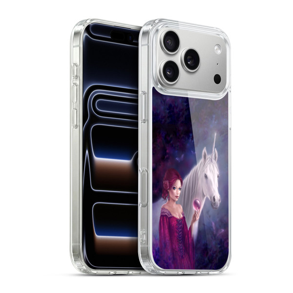 Rachel Anderson Art Unicorn And Princess Soft Gel Case for Apple iPhone 17 Pro Max