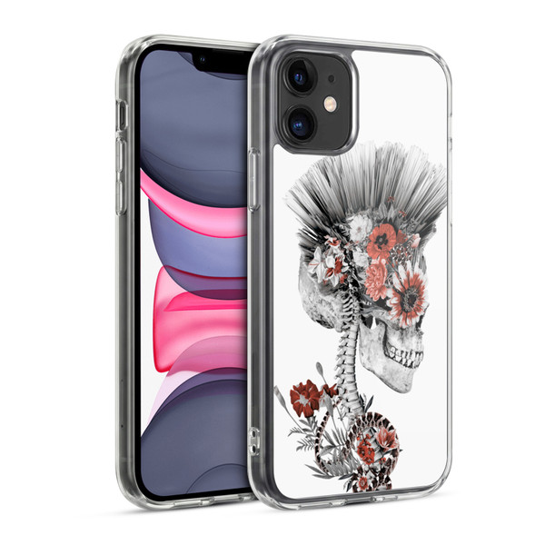 Riza Peker Skulls 5 Punk Soft Gel Case for Apple iPhone 11
