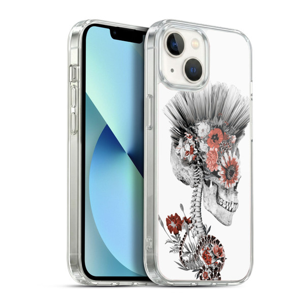 Riza Peker Skulls 5 Punk Soft Gel Case for Apple iPhone 13