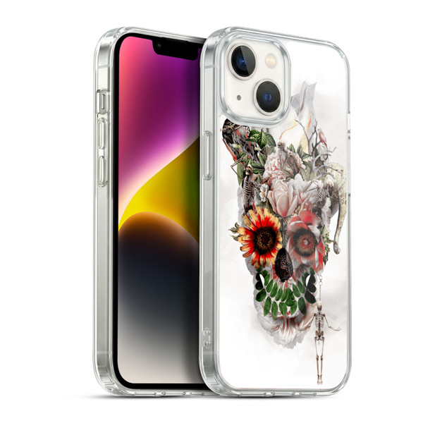 Riza Peker Skulls 5 Broken Horn Soft Gel Case for Apple iPhone 14