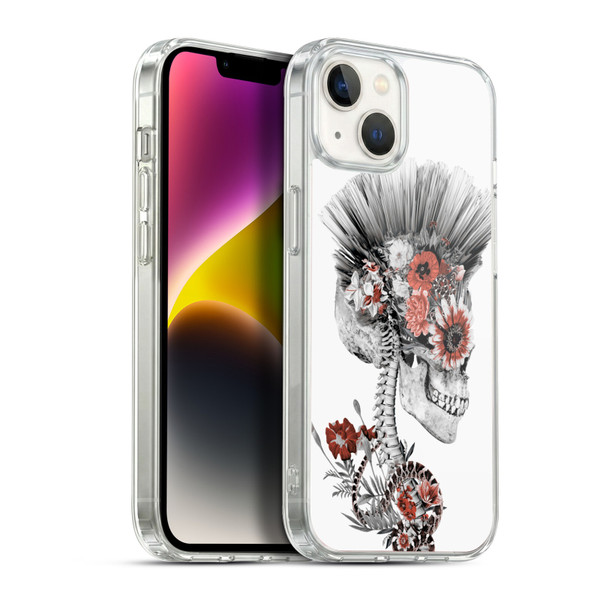 Riza Peker Skulls 5 Punk Soft Gel Case for Apple iPhone 14 Plus & MagSafe
