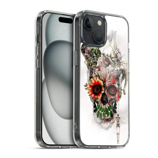 Riza Peker Skulls 5 Broken Horn Soft Gel Case for Apple iPhone 15 & MagSafe