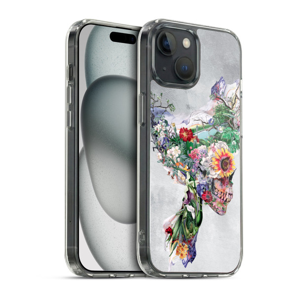 Riza Peker Skulls 5 Nature Soft Gel Case for Apple iPhone 15 & MagSafe