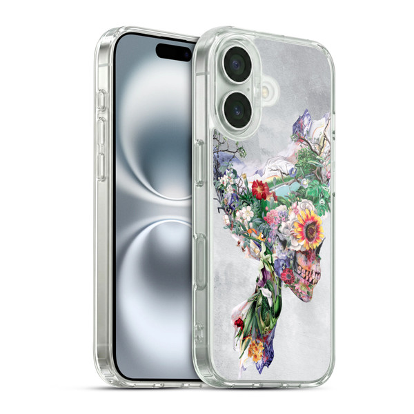 Riza Peker Skulls 5 Nature Soft Gel Case for Apple iPhone 16 & MagSafe