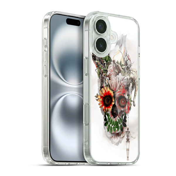 Riza Peker Skulls 5 Broken Horn Soft Gel Case for Apple iPhone 16 Plus & MagSafe