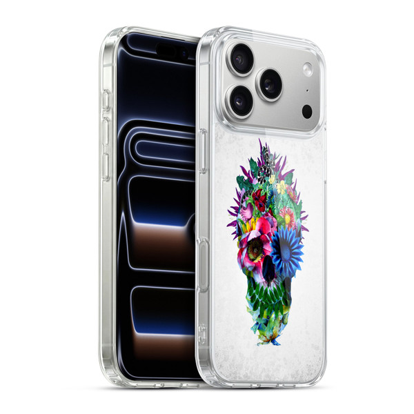 Riza Peker Skulls 5 Floral Soft Gel Case for Apple iPhone 17 Pro Max