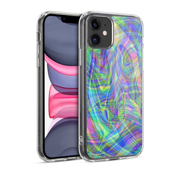 Suzan Lind Colours & Patterns Iridescent Abstract Soft Gel Case for Apple iPhone 11