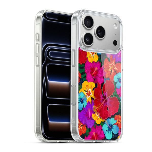Suzan Lind Colours & Patterns Tropical Hibiscus Soft Gel Case for Apple iPhone 17 Pro