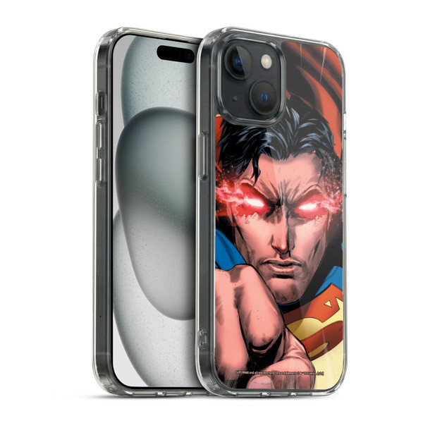 Superman DC Comics Comic Book Art Rebirth #1 Soft Gel Case for Apple iPhone 15 & MagSafe