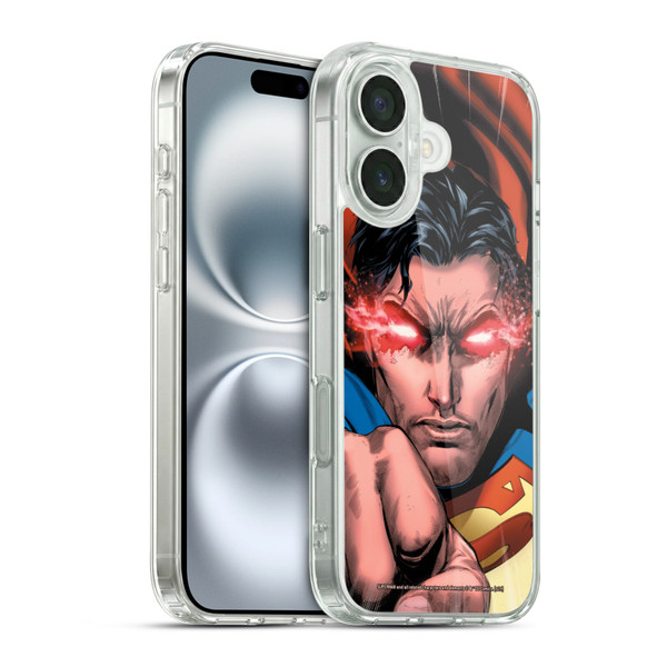 Superman DC Comics Comic Book Art Rebirth #1 Soft Gel Case for Apple iPhone 16 & MagSafe
