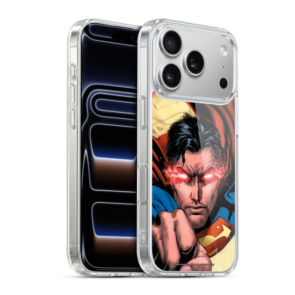Superman DC Comics Comic Book Art Rebirth #1 Soft Gel Case for Apple iPhone 17 Pro
