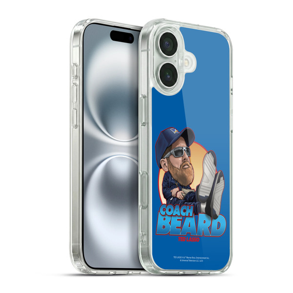 Ted Lasso Season 3 Bobbleheads Coach Beard Soft Gel Case for Apple iPhone 16 Plus & MagSafe