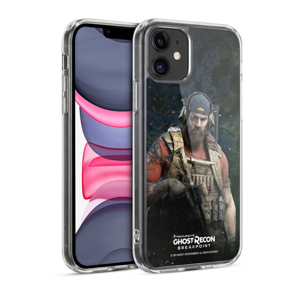 Tom Clancy's Ghost Recon Breakpoint Character Art Logo Soft Gel Case for Apple iPhone 11