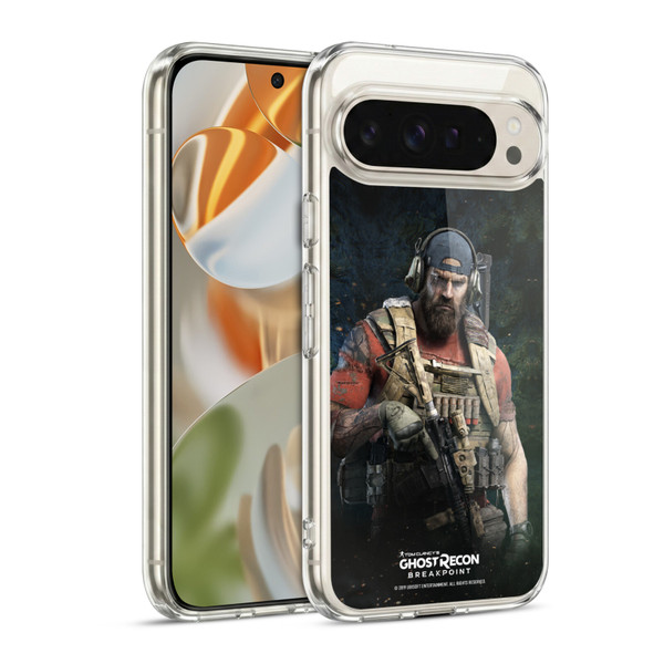 Tom Clancy's Ghost Recon Breakpoint Character Art Logo Soft Gel Case for Google Pixel 9 / Pixel 9 Pro