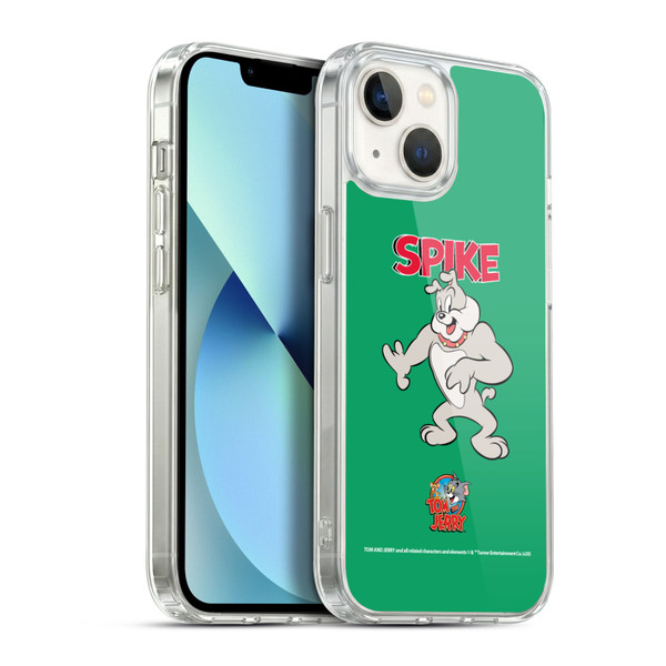 Tom and Jerry Characters Spike Soft Gel Case for Apple iPhone 13