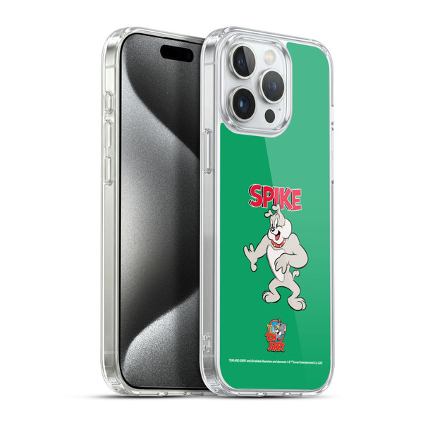 Tom and Jerry Characters Spike Soft Gel Case for Apple iPhone 15 Pro Max & MagSafe