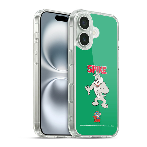 Tom and Jerry Characters Spike Soft Gel Case for Apple iPhone 16 & MagSafe