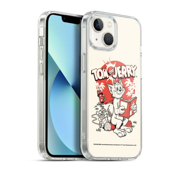 Tom and Jerry Illustration Fireworks Prank Soft Gel Case for Apple iPhone 13