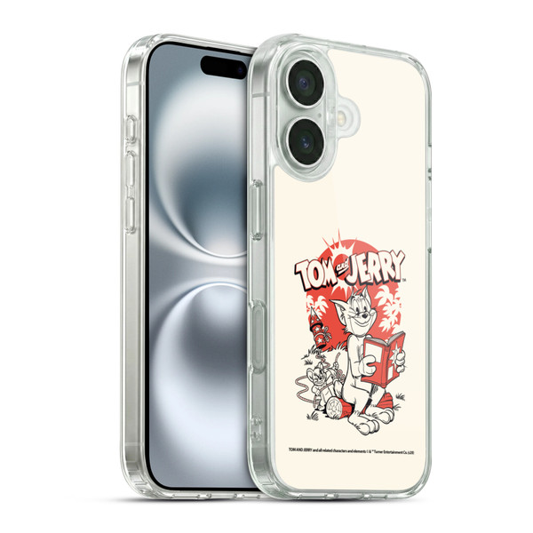 Tom and Jerry Illustration Fireworks Prank Soft Gel Case for Apple iPhone 16 & MagSafe