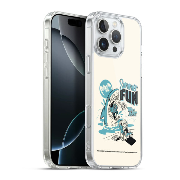Tom and Jerry Illustration Summer Fun Soft Gel Case for Apple iPhone 16 Pro Max & MagSafe