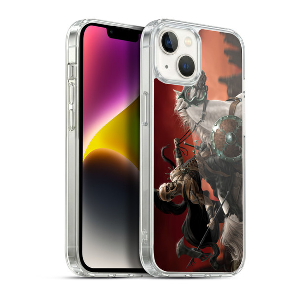 Tom Wood Fantasy Dark Rider Soft Gel Case for Apple iPhone 14 Plus & MagSafe