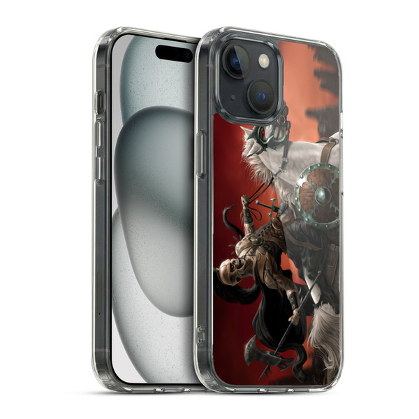 Tom Wood Fantasy Dark Rider Soft Gel Case for Apple iPhone 15 & MagSafe