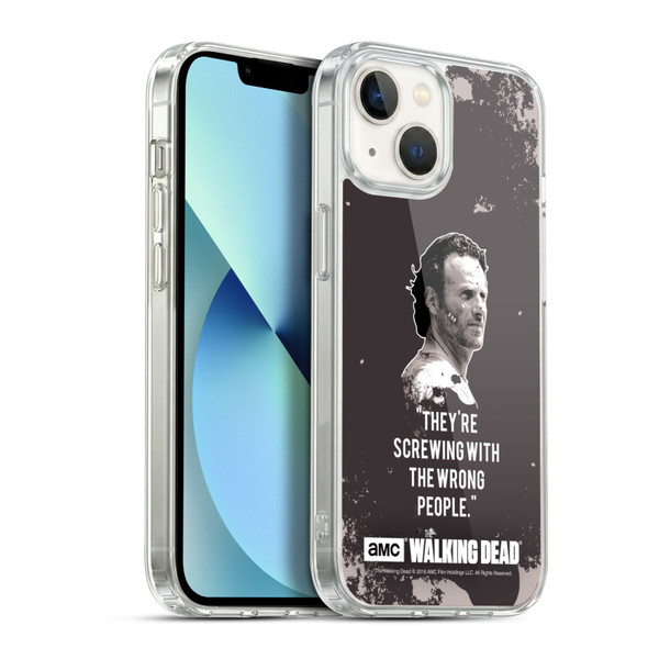 AMC The Walking Dead Quotes Rick Trap Soft Gel Case for Apple iPhone 13