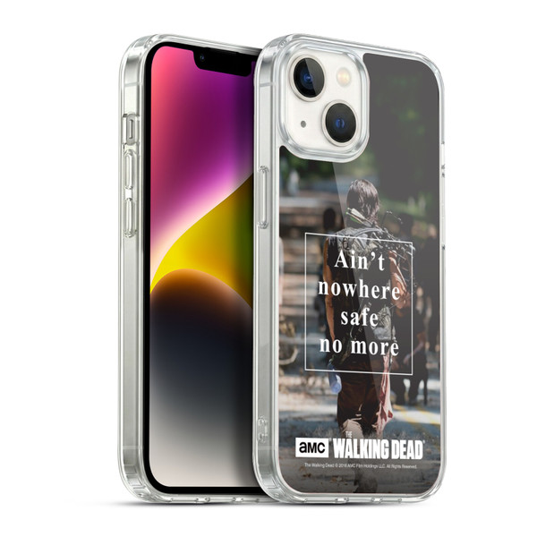 AMC The Walking Dead Quotes Daryl Nowhere Safe Soft Gel Case for Apple iPhone 14