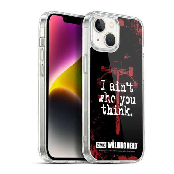 AMC The Walking Dead Quotes Daryl Think Soft Gel Case for Apple iPhone 14
