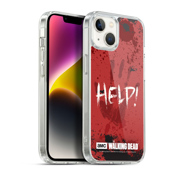AMC The Walking Dead Quotes Help Soft Gel Case for Apple iPhone 14 Plus & MagSafe