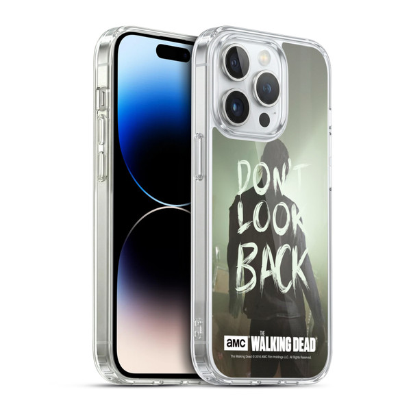 AMC The Walking Dead Quotes Dont Look Back Soft Gel Case for Apple iPhone 14 Pro & MagSafe