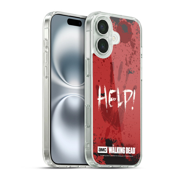 AMC The Walking Dead Quotes Help Soft Gel Case for Apple iPhone 16 Plus & MagSafe