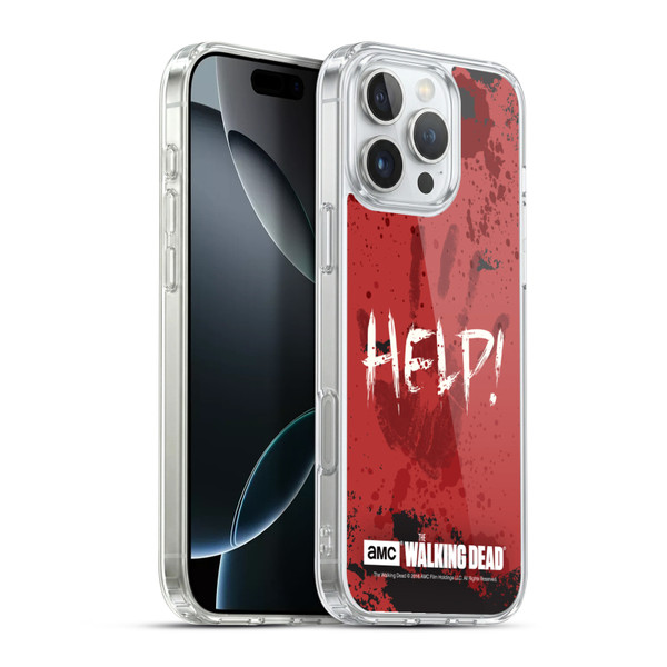 AMC The Walking Dead Quotes Help Soft Gel Case for Apple iPhone 16 Pro Max & MagSafe