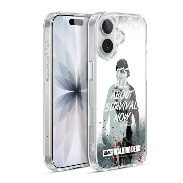 AMC The Walking Dead Quotes Rick Survival Soft Gel Case for Apple iPhone 17